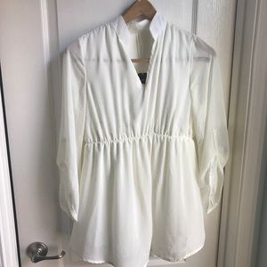 Pink Blush White blouse